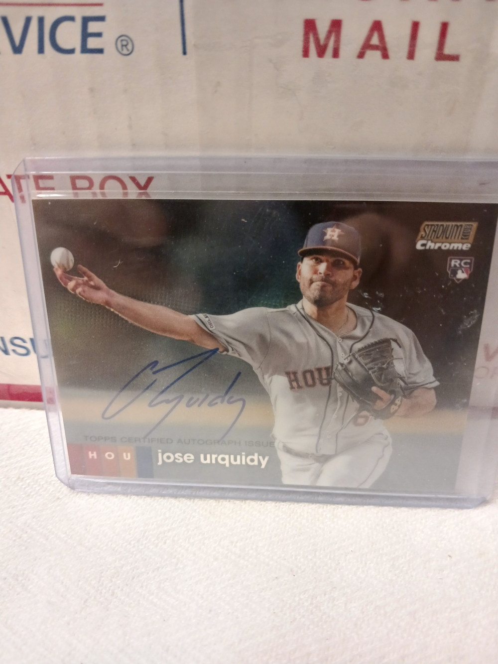 2020 STADIUM CLUB CHROME Blue Signature Jose Urquidy 48/50SP